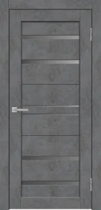 Полотно дверное Х23 бетон графит/графит стекло *900