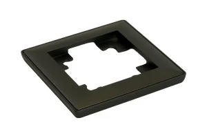 Рамка 1-м "Катрин" пластик черный PFR00-7001-05 Stekker *1