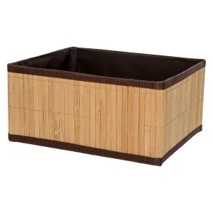 Корзина стеллажная "Бамбук", Д290 Ш230 В140, коричневый Shan-07