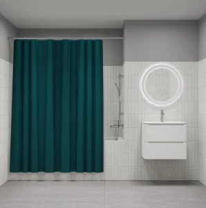 Штора для ванной Promo полиэстер 180х200см темно-зеленый Iddis P04PE18i11