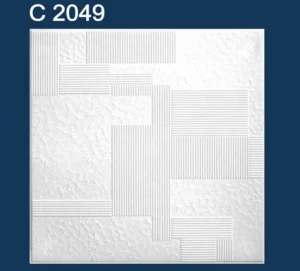Плитка потолочная экструд.Solid С2049 белая ТСТ00015300