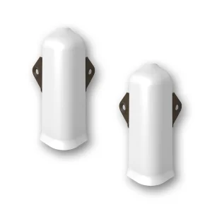 Угол наружный с крепежом 001 Белый 80мм Лексида