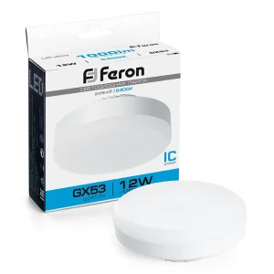 Лампа светодиодная LB-453 GX53 12W 175-265V 6400K 25868 (Feron) *1