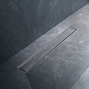 Трап для душа линейный универс затвор Tile 60см цвет сталь мат, комбо-затвор W01SC-U11-060-04SB Mast