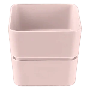 Кашпо д/цветов пласт. "Фиори" 0,45л бежево-розовый КШ-0543 (La Decoro) *1