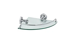 Полка угловая 1-яр Style стекло Fixsen FX-41103A