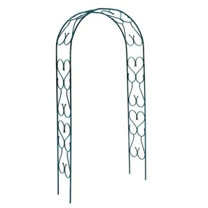Арка разборная 250х120х38см 'Узорная широкая' металл зеленая 'Урожайная сотка' А1105 *1