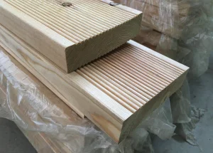 Доска террасная Вельвет 28х140х4000  сибирск.лиственница сорт В двухсторонняя И *1/4