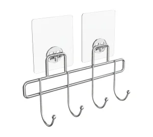 Планка с 4-я крючками "Lite" силиконовое крепление KLE-LT004 (Kleber) *1