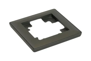 Рамка 1-м "Катрин" пластик графит PFR00-7001-06 Stekker *1