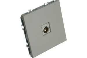 Розетка TV 1-м "Эмили" (механизм) 75Ом 5-862МГц платиново-серый soft touch RST00-5108-10 Stekker *1