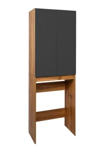 Шкаф над стиральной машиной Viant VBOS645G-SHSM Бостон разборный 380х645х1900мм графит