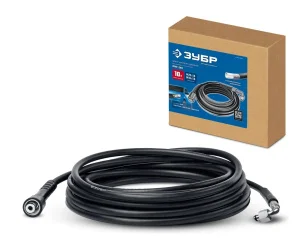 Шланг высокого давления для пистолета МИГ-280 минимойки, 10м Зубр 70411-280-10 *1