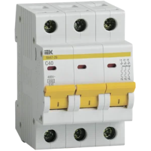 Выключатель автоматический модульный 3п C 40А 4.5кА ВА47-29 MVA20-3-040-C IEK