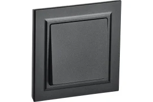 Выключатель 1-кл СП "Brite" ВСР10-1-0-БрЧ 10А в сборе черный IEK BR-V10-0-10-K02-F