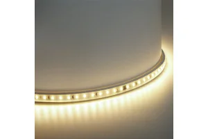 Лента светодиодная, 120SMD(2835)/м 10Вт/м 220V длина 25м, 3000K, IP65 LS710  с 1 сетевым шнуром, 2 з