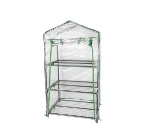 Парник для балкона (мет тр в пвх d-16мм+чех: пл пвх) 49х69х126 см разб 3 полки 'Урожайная сотка Эксперт' 21003 П4468 *1