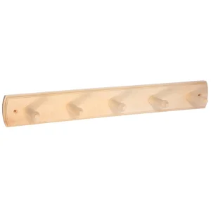 Вешалка 5-ти рожковая 45х6,5х7см липа Банные штучки 32137