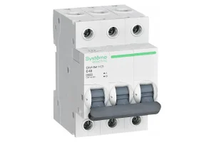 Выключатель автоматический модульный 3п C 40А 4.5кА C9F34340 Systeme Electric 1701581