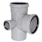 Крестовина двухплоскостная белая бесшумная правая D110х110х50 90гр