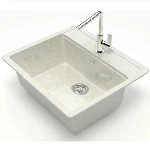 Мойка глянцевая Джеки Z9Q7 Хлопок Granit BERGG Д-570мм, Ш-505мм, Г-200мм