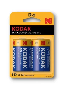 Элемент питания алкал. Dх2 LR20/373 BL2 (упак 2шт) MAX (Kodak) *1