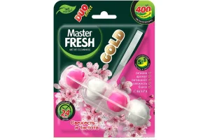 Master FRESH GOLD подвесной блок для унитаза DUO EFFECT 5в1 САКУРА, 1шт/24