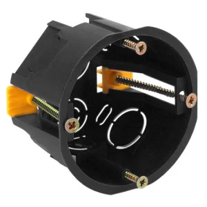 ЭРА Коробка установочн. КУП 68х45мм для полых стен саморез. пласт. лапк. черная IP30 (200/3000)