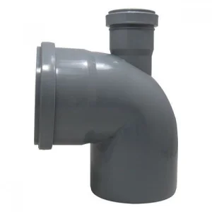 Отвод D110 90гр с выходом 50 вверх