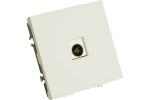 Розетка TV 1-м "Эмили" (механизм) 75Ом 5-862МГц белый фарфор soft touch RST00-5108-01 Stekker *1