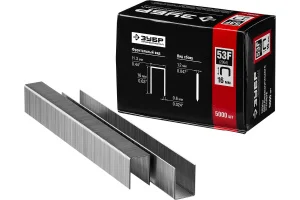 Скобы для степлера 16мм тип 20GA 53F/D/056 уп-5000шт Зубр Профессионал 31950-16 *1