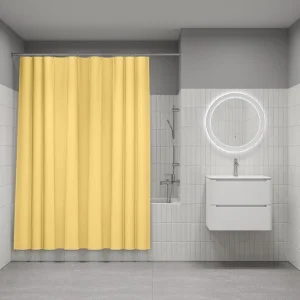 Штора для ванной Promo полиэстер 180х200см желтая Iddis P06PE18i11