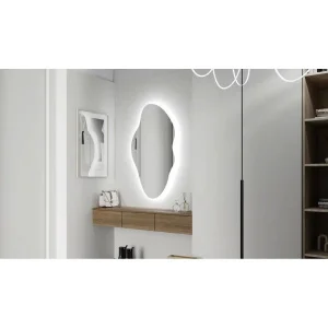 Зеркало Phantom LED 600х1100 ЗЛП4819 с датчиком движения, холодная подсветка, реверсивное крепление