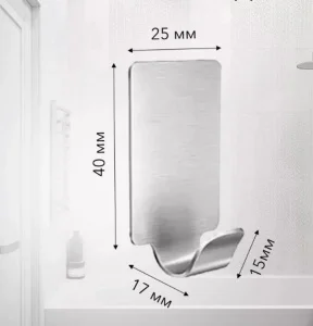 Крючок самоклеящийся DL-H-10SS сатин (Deep Lake) *1