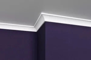 Плинтус потолочный из полимера ультравысокой плотности 6 UHD 18/19, белый, 2м