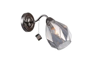 Бра Linvel LB9298/1 Макензи Черный хром Е14 40W 265x130x200мм