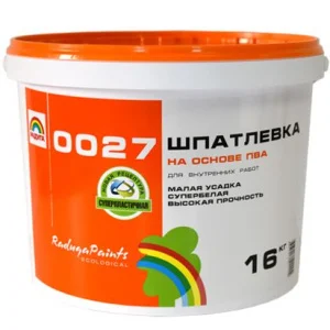 Шпатлёвка на ПВА основе ВДВА Радуга 0027 16 кг