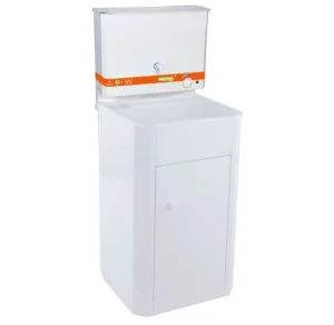 Умывальник без ЭВН 17 л металл бак/пласт мойка/тумба металл белый Praktische Home П4832 *1