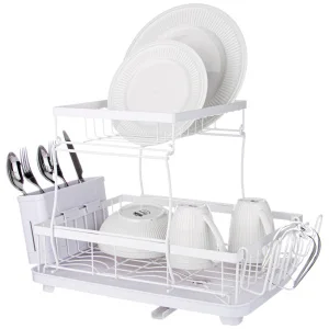 Сушилка Для Посуды Белая 43*30*31 См (Кор-6Шт)