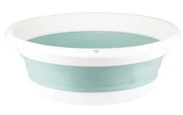 Таз складной 10л ФЛЕКС отверстие для подвешивания, материал- полипропилен, ТЭП М2502 (Смоки)