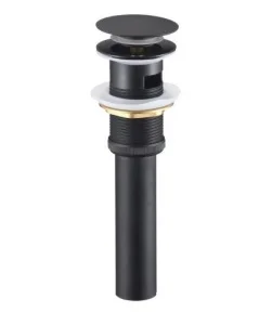 Донный клапан с переливом SAVOL S-XS001H черный