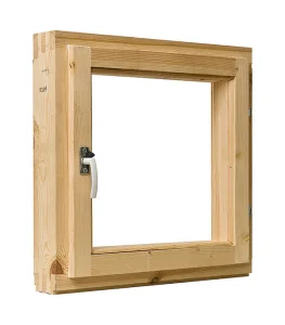 Оконный блок осина 400х500х65/70 (стеклопакет бронза,фурнитура) *1