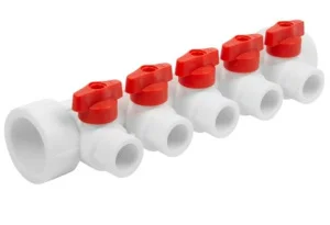 Коллектор РР 32/5х20 с воздухоотводом красный *1/12