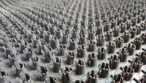 Щетинистое покрытие (рулон) 128, серый металлик, 0,9х15м