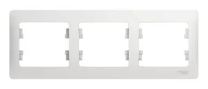 Рамка 3-м Glossa белая GSL000103 Systeme Electric