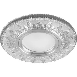 Светильник встраиваемый с белой LED подсветкой Feron CD903 потолочный MR16 G5.3 белый