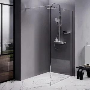 Душевая перегородка Func 110x200, стекло прозр. 8 мм + покрытие, профиль мат хром W84WI-110-F1-MTE*