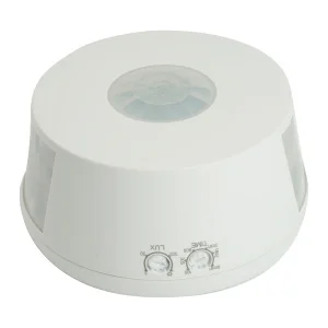 Датчик движения и освещенности SEN19 2000W 30м 360°(верт.) белый 51520 (Feron) *1