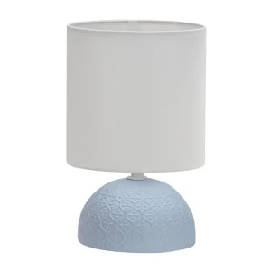 Светильник настольный UML-B302 E14 BLUE декоративный под лампу Е14, 40W. Механический выключатель. Синий. ТМ Uniel