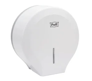 Диспенсер для туалетной бумаги 7130 белый ABS-пластик с ключом (Puff) *1/20
